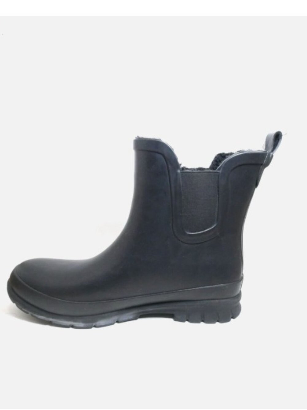 Eddie Bauer Victoria Rubber Ankle Boots 10M Waterproof Rainboot Rain Black